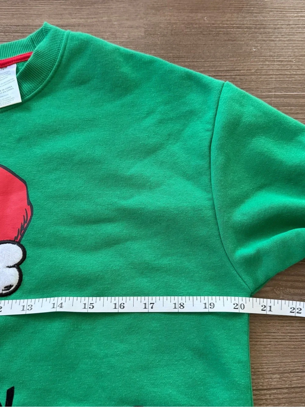 Dr Seuss The Grinch Christmas Green Graphic Sweatshirt Mens Small